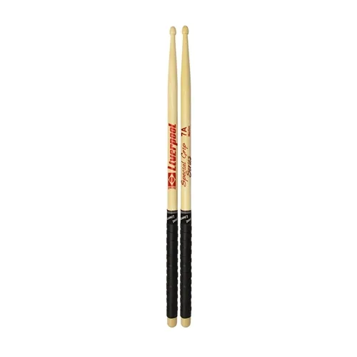 Baqueta para Bateria Liverpool Special Grip 7A Ponta Madeira SG7AM (Par)