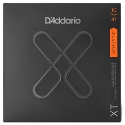 Encordoamento para Violão Aço D'Addario XT XTABR1047 (.010-.047) Bronze 80/20
