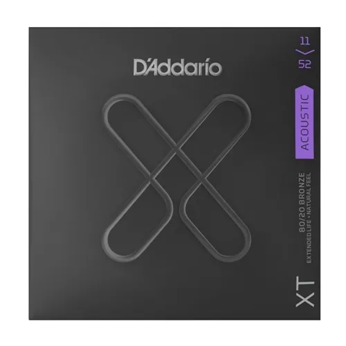 Encordoamento para Violão Aço D'Addario XT XTABR1152 (.011-.052) Bronze 80/20