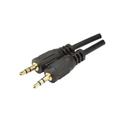 Cabo P2 Stereo x P2 Stereo MXT 8.1.285 Plug Dourado 1,5 Metro