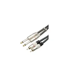 Cabo 2 P10 Mono X 2 RCA MXT 8.1.631 Dourado 24K Profissional 1,8 Metro