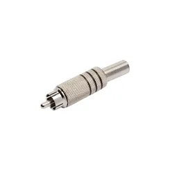 Plug RCA MXT 64.1.339 Metal com Mola Preto/Níquel