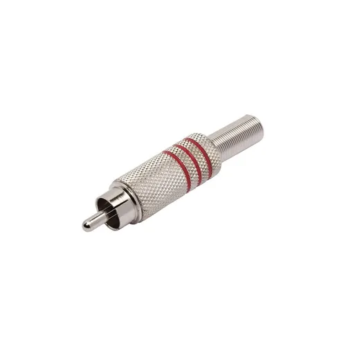 Plug RCA MXT 64.1.340 Metal com Mola Vermelho/Níquel