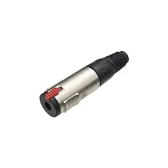 Plug P10 Fêmea MXT 64.1.545 Jack Profissional Mono Níquel J01N-01