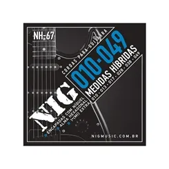 Encordoamento para Guitarra Nig NH-67 (.010/.049) Híbrida
