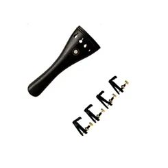 Kit Estandarte para Violino 4/4 Vignoli VET44PE-EB Ébano com 4 micro afinadores