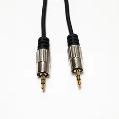 Cabo P2 Stereo x P2 Stereo MXT 8.1.628 Dourado 24K Profissional 1,8 Metro