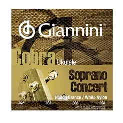 Encordoamento para Ukulelê Giannini GEUKSC Cobra Soprano/ Concert