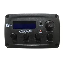 Captador e Equalizador Custom Sound CEQ-4F Flat