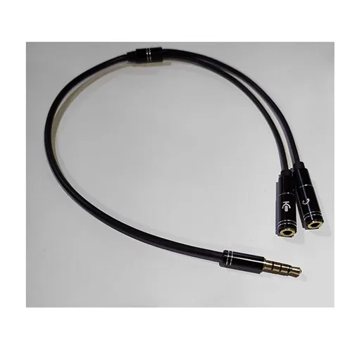 Cabo P3 x 2 P2 Fêmea Fone/Mic MXT 8.1.646 20cm Dourado Reforçado