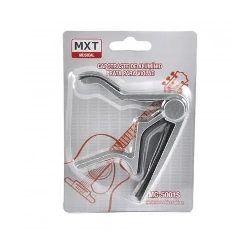 Bracadeira para Violão MXT MC-5001S Alumínio Prata
