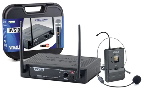 Microfone sem Fio (1 Headset) Vokal DVS-100SH Single Headset