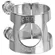 Braçadeira para Clarineta Free Sax BCLC Metal Cromada