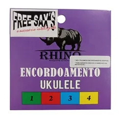 Encordoamento para Ukulele Soprano/Concert Free Sax Colorido