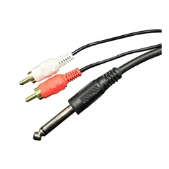 Cabo P10 Mono x 2 RCA MXT 8.1.364 1,8 Metro
