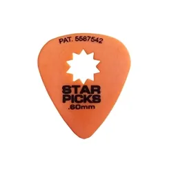 Palheta Cleartone Starpicks .60 Laranja