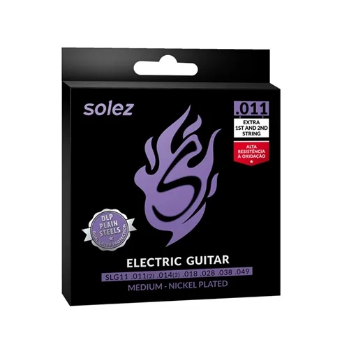Encordoamento para Guitarra Solez SLG11 .011 DLP
