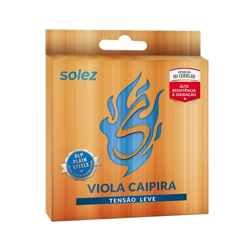Encordoamento para Viola Caipira Solez SLVC TL Níquel T. Leve