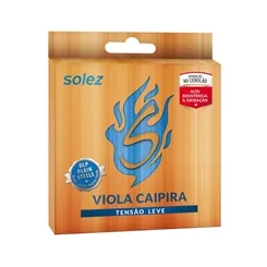 Encordoamento para Viola Caipira Solez SLVC TL Níquel T. Leve
