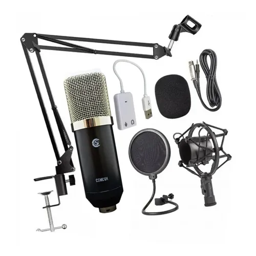 Kit Microfone Custom Sound CSMC 6K Microfone Condensador + Acessórios