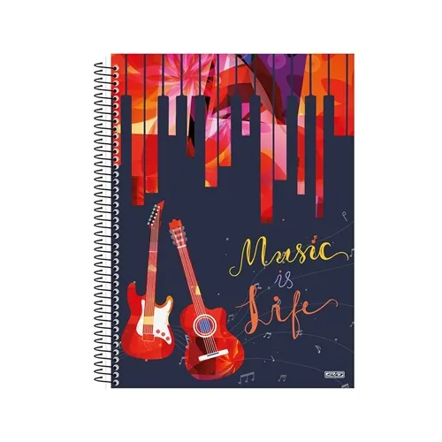 Caderno de Música SD Capa Dura 80 Folhas