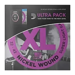 Encordoamento para Guitarra D'Addario EXL120 +NYXL0942 .009 Kit Ultrapack