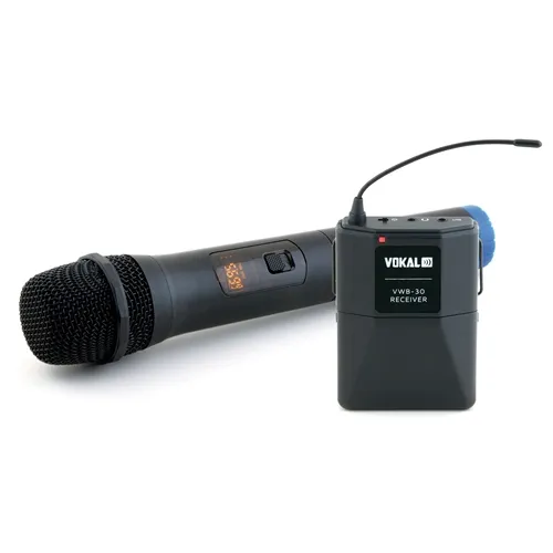 Microfone sem Fio (1 Bastão) Vokal VWB-30 para Câmeras e Smartphones
