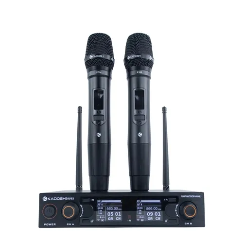 Microfone sem Fio (2 Bastões) Kadosh K502M Recarregável