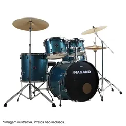 Bateria Nagano Garage Fusion 20 - Tons 10" e 12"/ Surdo 14"/ Caixa 14"/ Bumbo 20"