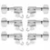 Tarraxa para Guitarra 3+3 Strinberg GM25 com Trava