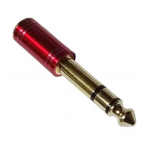 Plug Adaptador P-10 Stereo X J P-2 Stereo Santo Angelo Niquelado