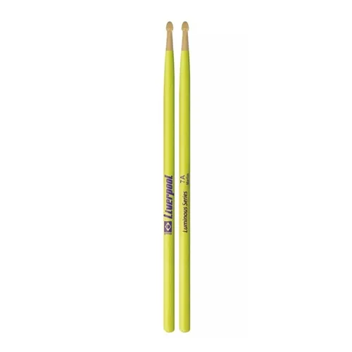 Baqueta para Bateria Liverpool Luminous 7A Ponta Madeira MC7AM (Par)