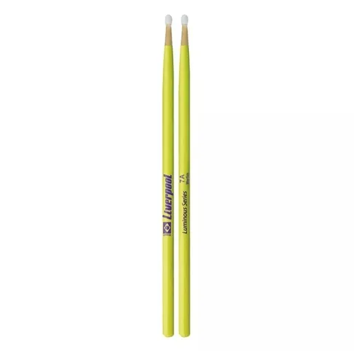 Baqueta para Bateria Liverpool Luminous 7A Ponta Nylon MC7AN (Par)