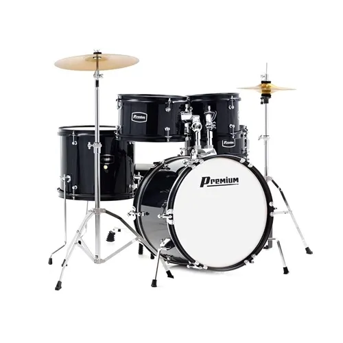 Bateria Juvenil Premium DX45J com Pratos e Banco - Bumbo 16"