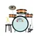 Bateria Infantil Custom Kids CKDM-4
