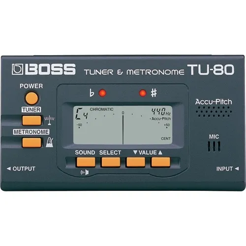 Afinador Metrônomo Eletrônico Boss TU-80