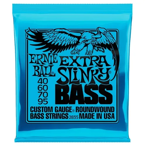 Encordoamento para Contra-Baixo 4 Cordas Ernie Ball Extra Slinky (.040/.095) 2835