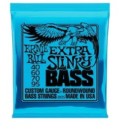Encordoamento para Contra-Baixo 4 Cordas Ernie Ball Extra Slinky (.040/.095) 2835