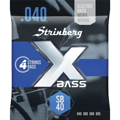 Encordoamento para Contra-Baixo 4 Cordas Strinberg SB-40 (.040-.095)