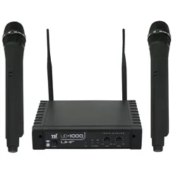 Microfone sem Fio (2 Mão) TSI UD-1000 UHF
