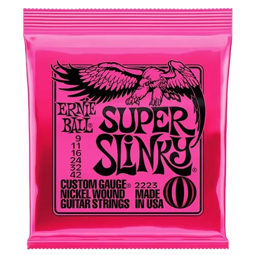 Encordoamento para Guitarra Ernie Ball Super Slinky 2223 (.009-.042)
