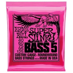 Encordoamento para Contra-Baixo 5 Cordas Ernie Ball Super Slinky (.040-.125) 2824