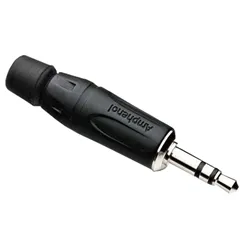 Plug P-2 Stereo Amphenol KS3PB Black