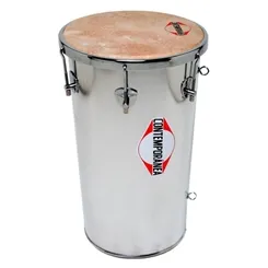 Rebolo 50 cm x 12" Cônico Contemporânea Alumínio Pele Couro 385C