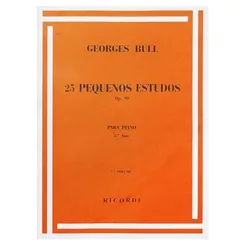 Método para Piano 25 Pequenos Estudos Georges Bull