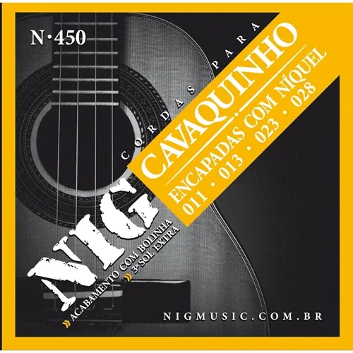 Encordoamento para Cavaquinho NIG N-450