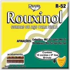 Encordoamento para Viola Caipira Rouxinol R-52