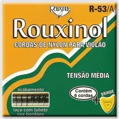 Encordoamento para Violão Nylon Rouxinol R-53/A PR/D