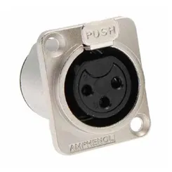 Plug XLR Fêmea Tomada Amphenol AC3FDZ Metal