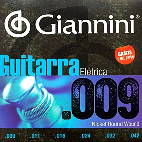 Encordoamento para Guitarra Giannini GEEGST9 (.009-.042)